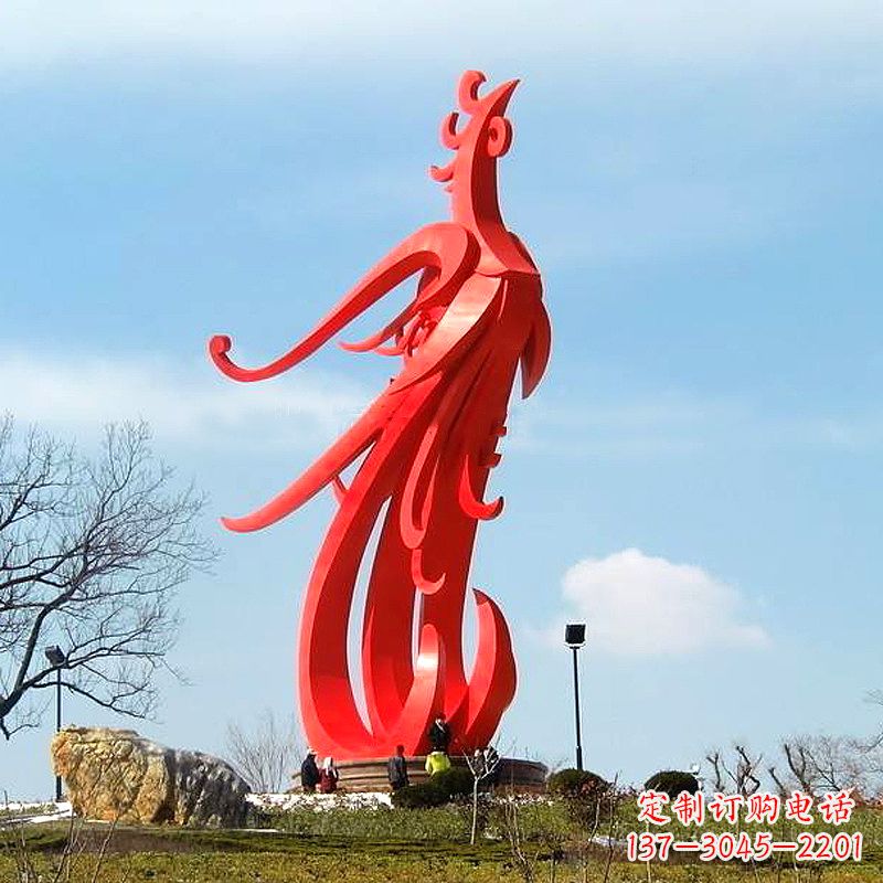 贵州凤凰不锈钢雕塑,增添景区魅力