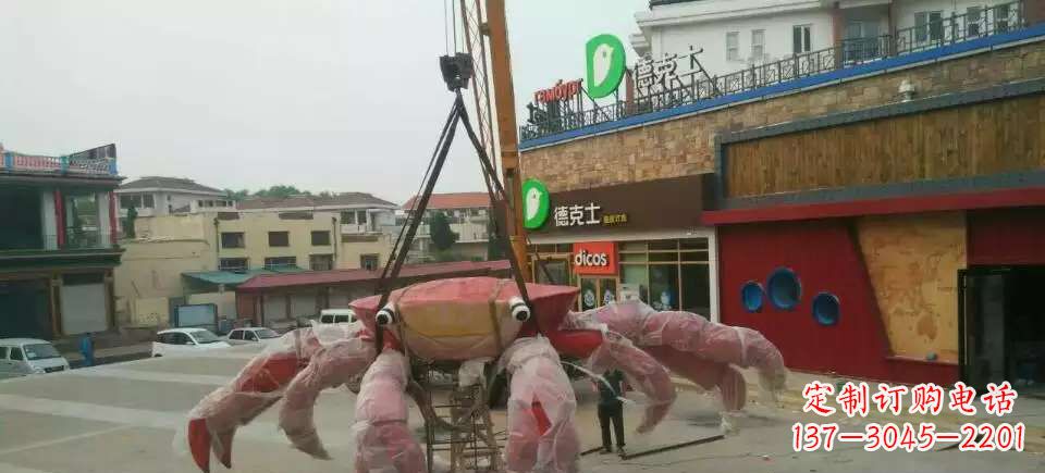 贵州11英寸不锈钢螃蟹雕塑