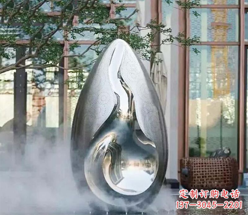 贵州大型创意水滴公园景观雕塑
