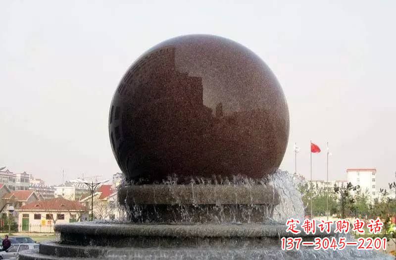 贵州大型风水球喷泉石雕