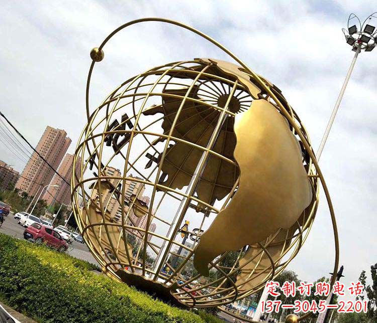 贵州地球仪不锈钢雕塑拓宽视野,致敬世界