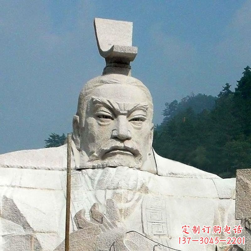 贵州汉武帝刘彻石雕塑