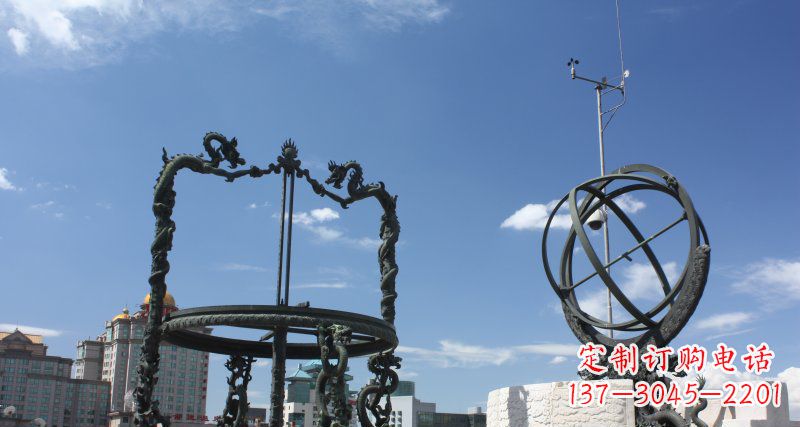 贵州中领雕塑浑天仪雕塑 铜雕景观构筑