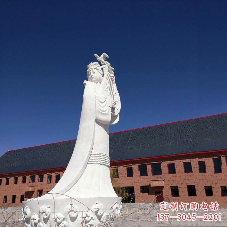 贵州中国古代四大美女之王昭君出塞石雕塑