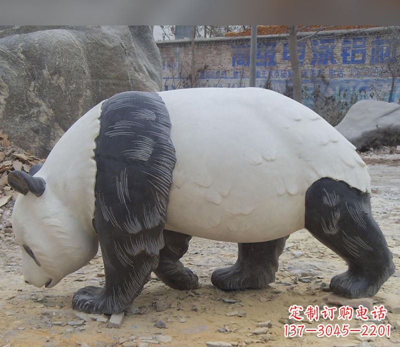 贵州特色熊猫石雕定制