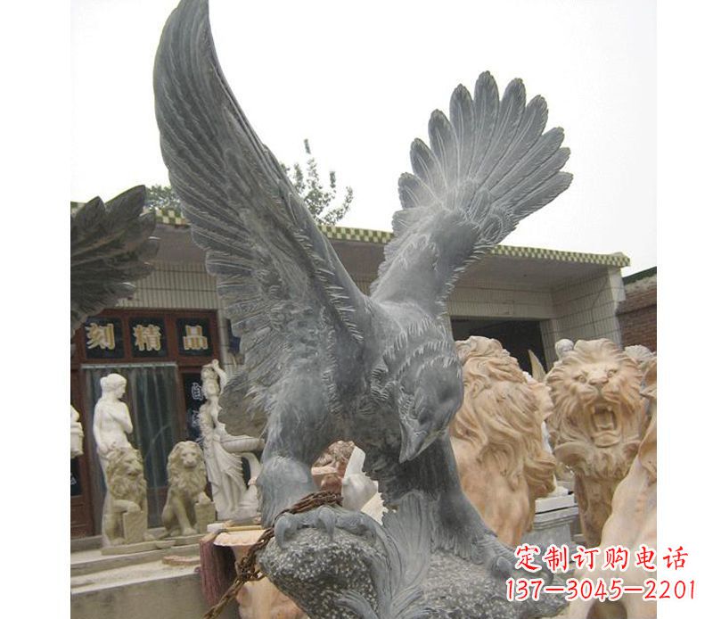 贵州中领雕塑神秘的老鹰石雕