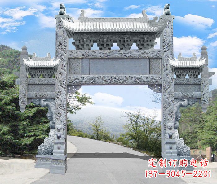 贵州精美牌坊雕塑