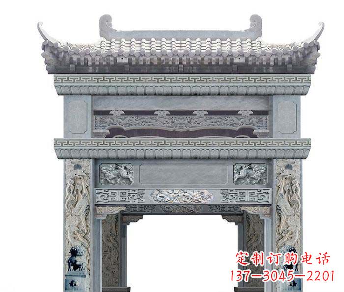 贵州精美石雕牌坊雕塑