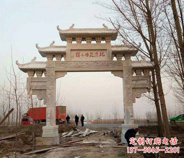 贵州大理石牌坊石雕