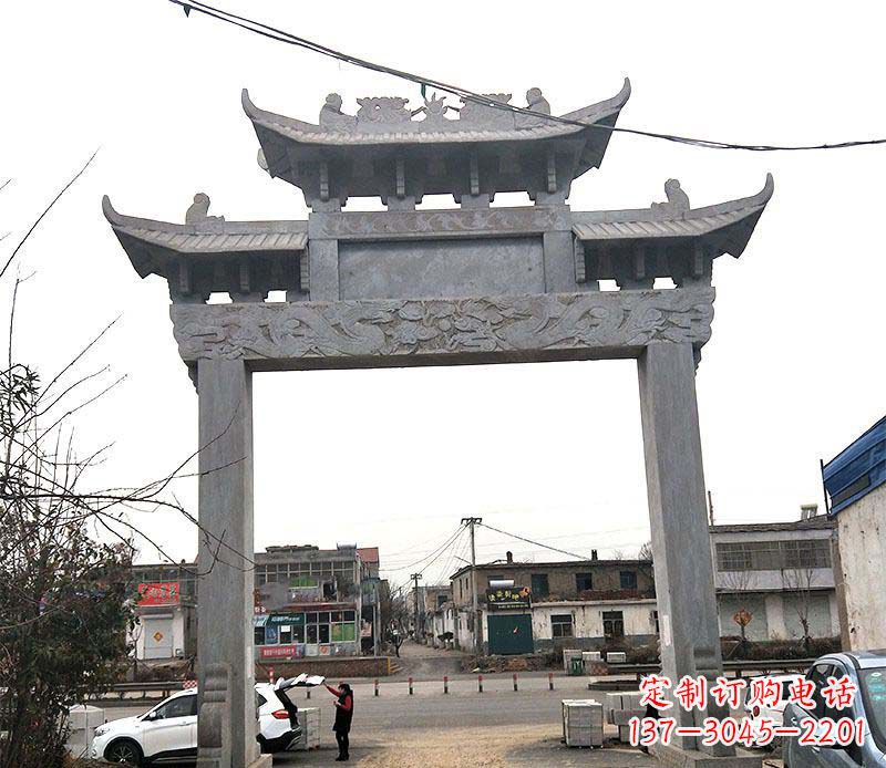 贵州精美大理石牌坊石雕