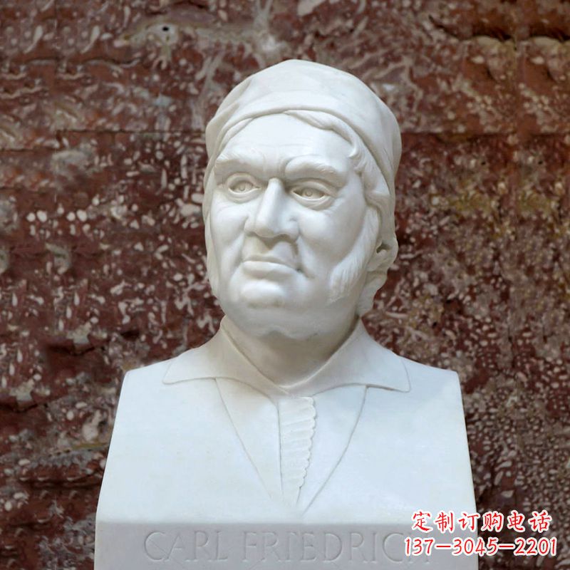 贵州德国著名数学家高斯汉白玉石雕塑