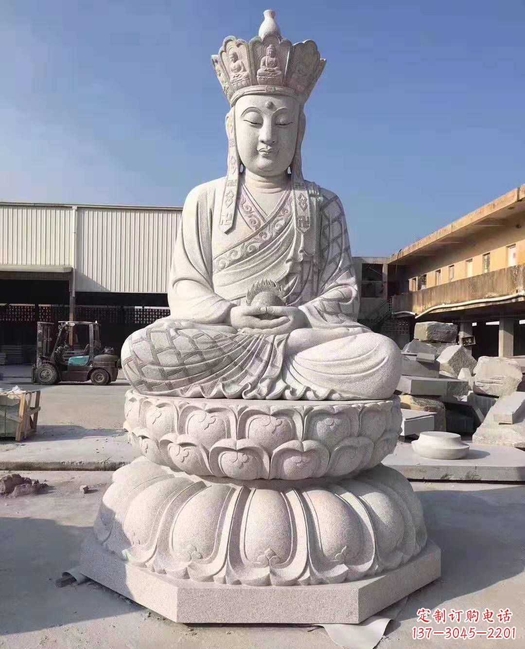 贵州精美雕塑——地藏王石雕佛像摆件