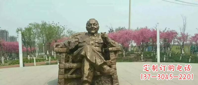 贵州中领雕塑邓小平坐式铜雕