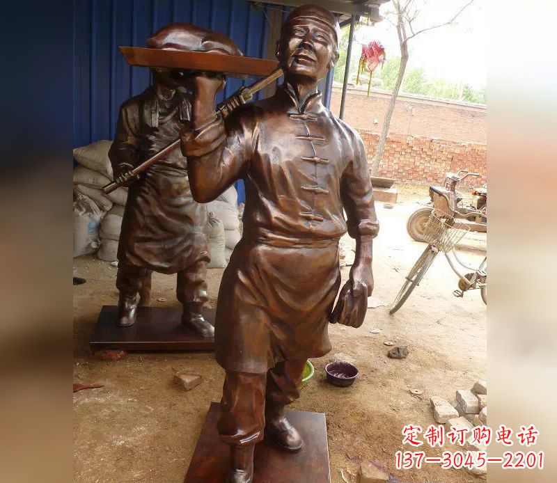 贵州店小二铜雕,精美绝伦,永传佳话