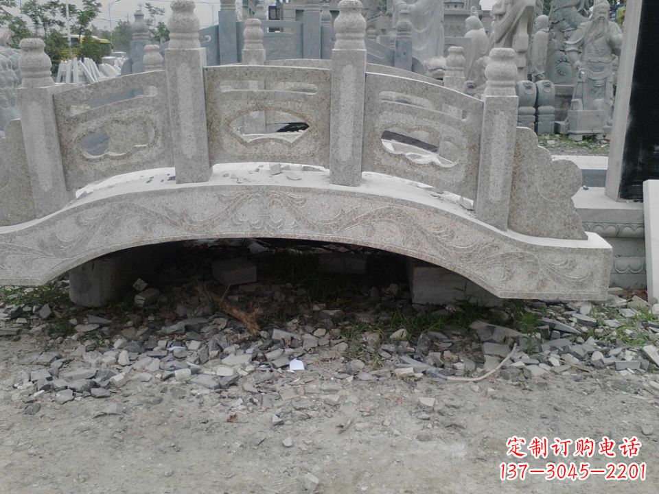 贵州精美石桥雕塑,点缀庭园之美
