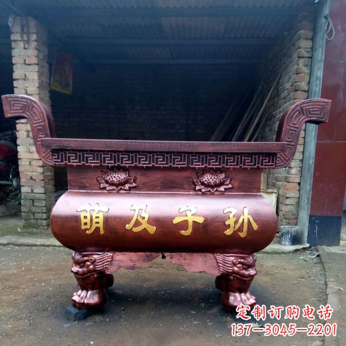 贵州特色铜香炉雕塑