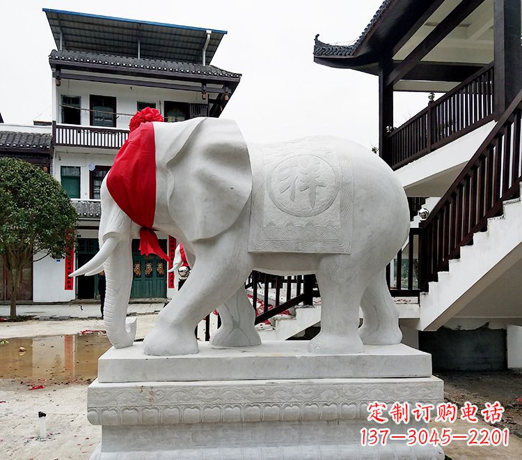 贵州精致大象雕塑