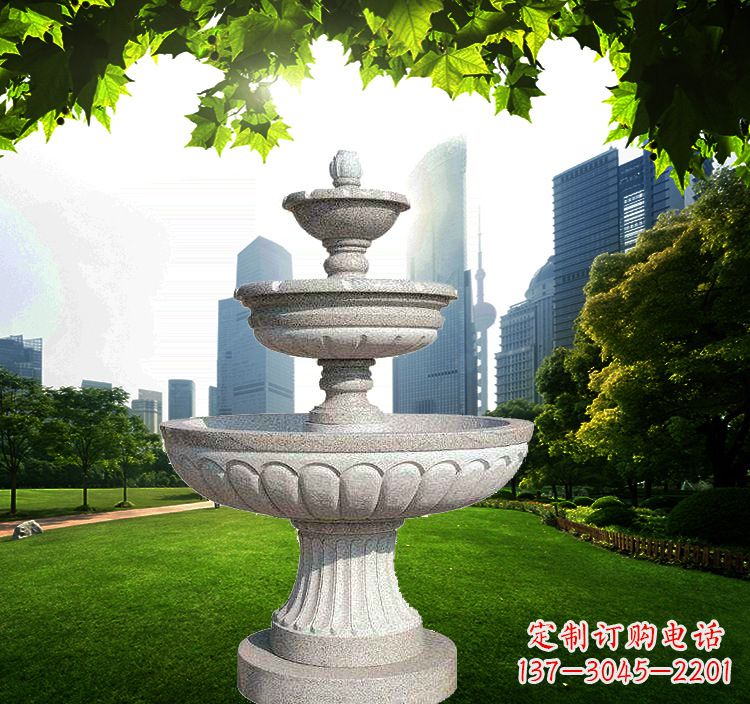贵州跌水盆石雕喷泉