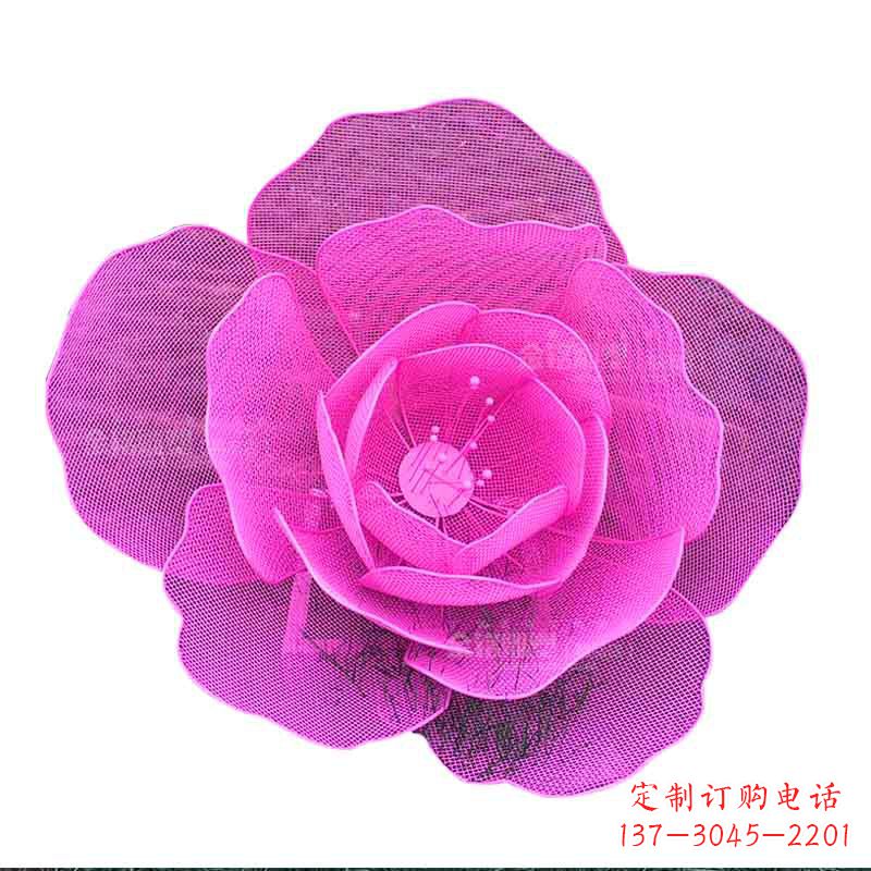 贵州定制不锈钢镂空花朵雕塑定做铁艺玫瑰花金属雕像订景观园林摆件_31