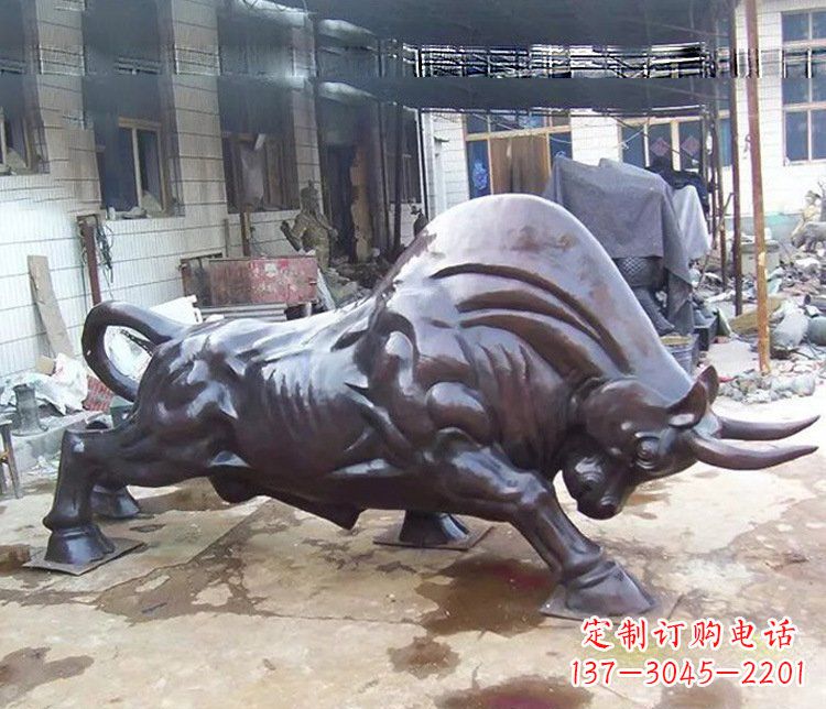 贵州动物牛铜雕塑