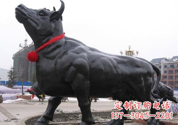 贵州动物铜雕-牛