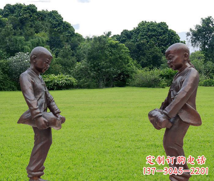 贵州中领雕塑精致的儿童铜雕雕塑