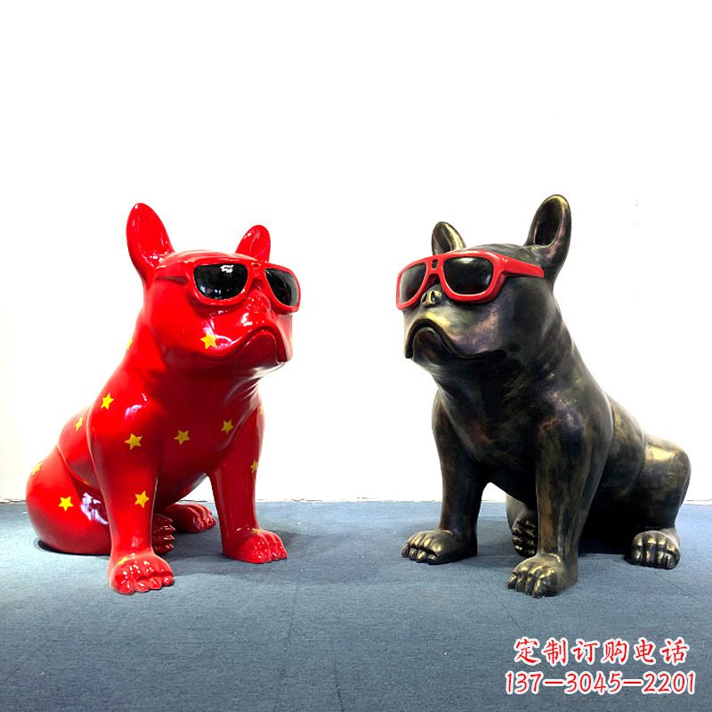 贵州斗牛犬雕塑摆件
