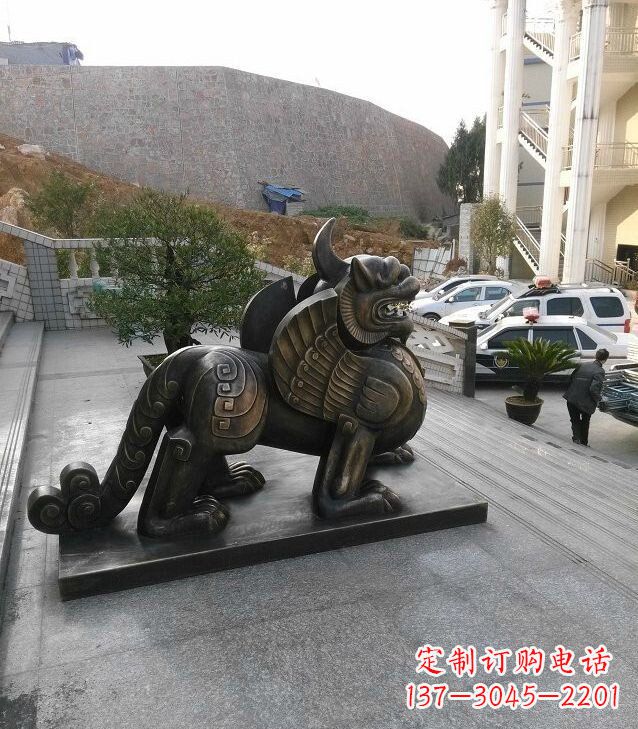 贵州独角兽法院神兽铜雕
