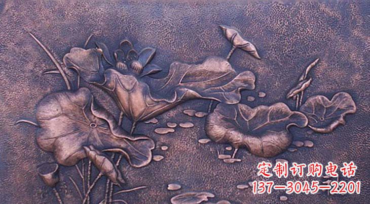 贵州锻铜荷花雕塑