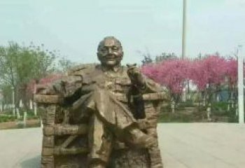 贵州中领雕塑邓小平坐式铜雕