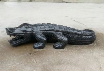 贵州经典鳄鱼景观石雕