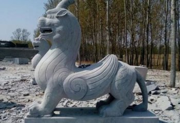 贵州独角兽雕塑，神兽石雕带你穿越回古老神话中