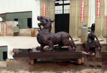 贵州独角兽铸铜雕塑—精雕细琢的艺术瑰宝