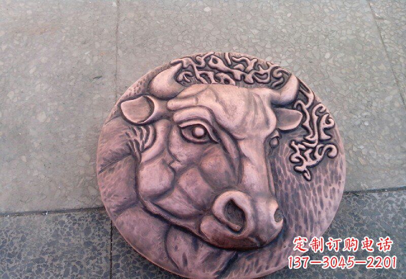 贵州锻铜十二生肖兽首浮雕