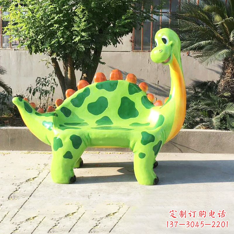 贵州玻璃钢恐龙雕塑座椅
