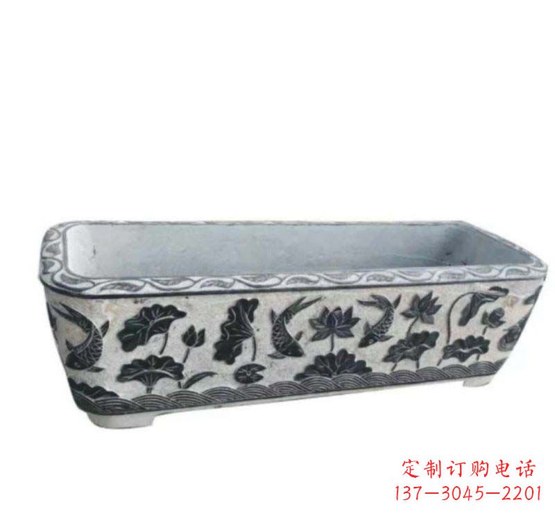 贵州方形水缸石雕