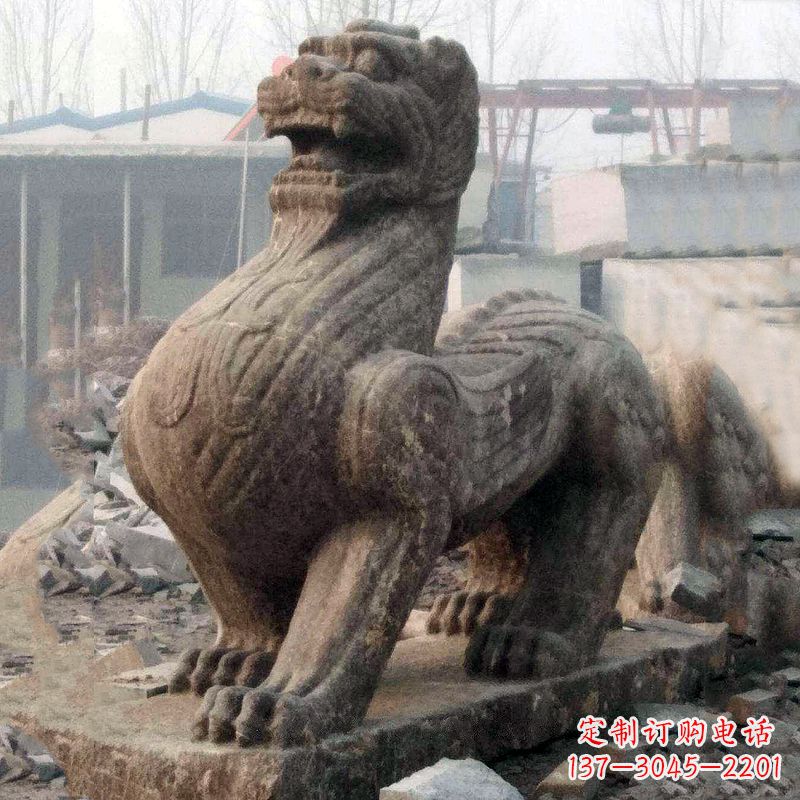 贵州中领雕塑狴犴青石雕塑融入古代神话的历史文化风格