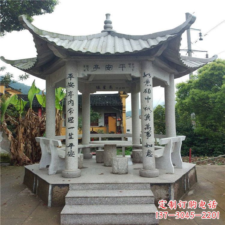 贵州精美大理石凉亭雕塑