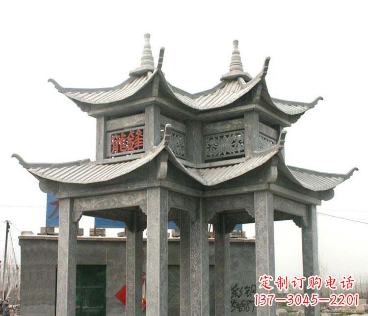 贵州仿古凉亭石雕艺术品