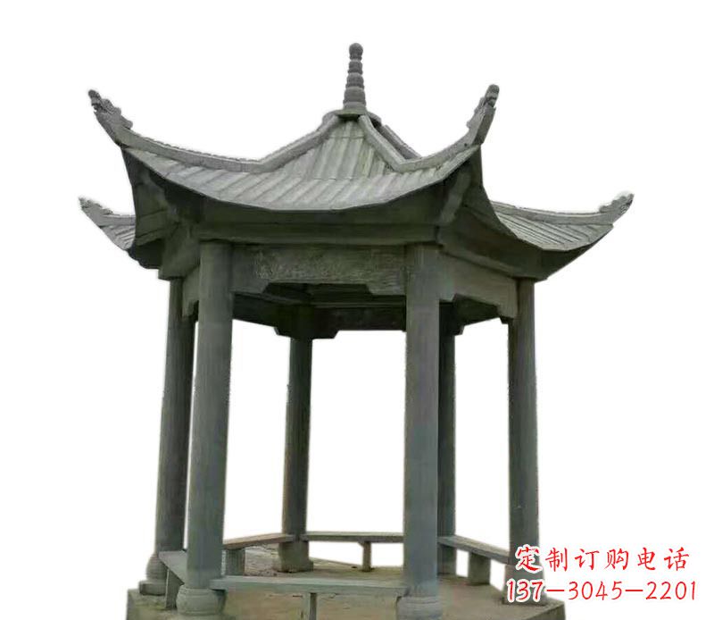 贵州仿古石雕凉亭