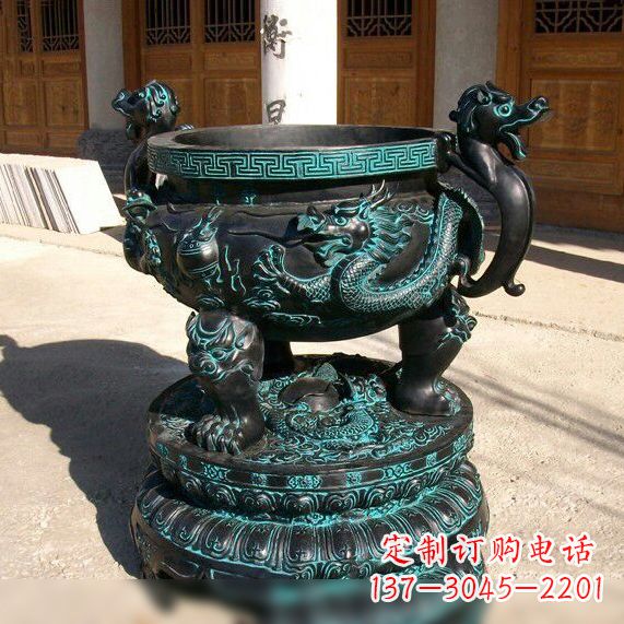 贵州传统工艺青铜龙雕塑