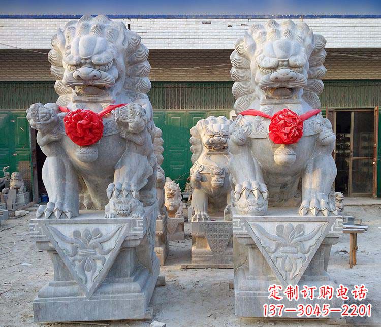 贵州传统风格狮子石雕