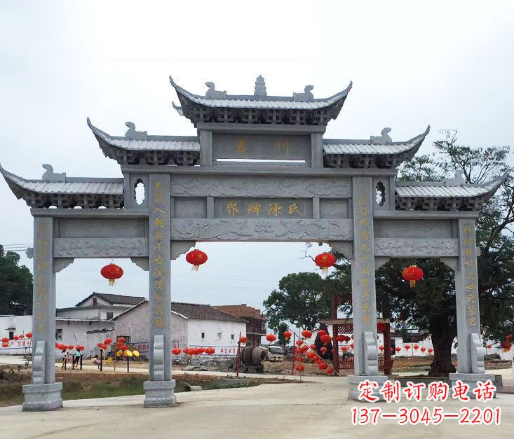 贵州精美仿古牌坊石雕