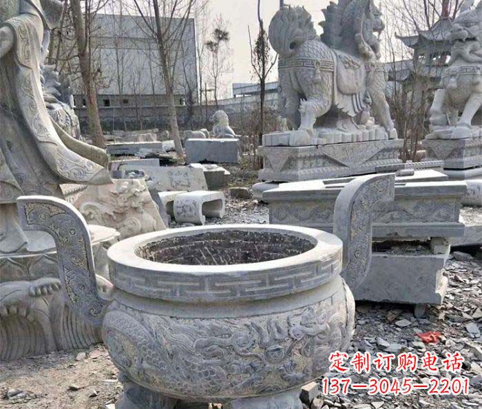 贵州仿古精美石雕香炉