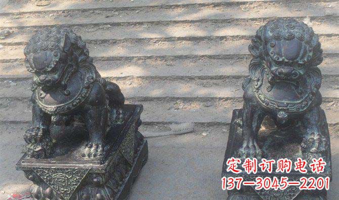 贵州艺术级仿古狮子铜雕