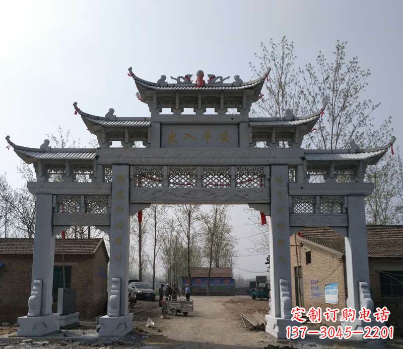 贵州仿古石牌坊石雕