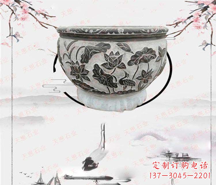 贵州仿古石水缸石浮雕石雕,欧式古典设计