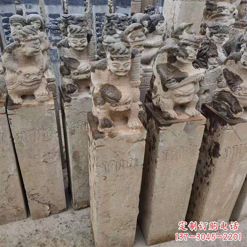 贵州仿古拴马柱
