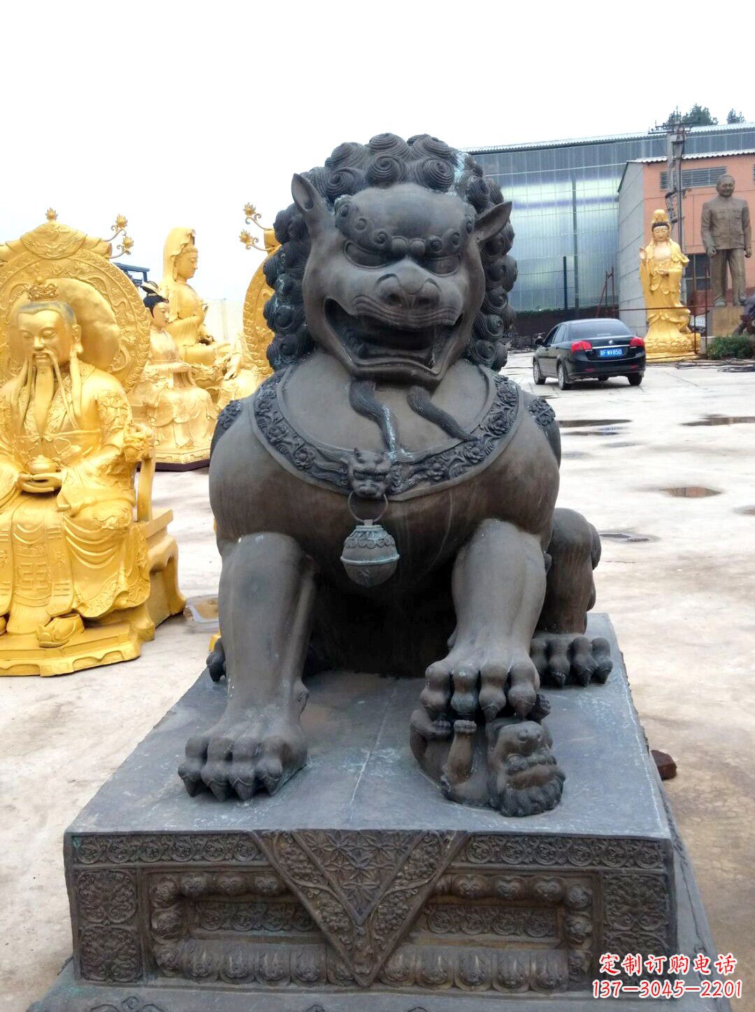 贵州精美仿古铜狮子雕塑