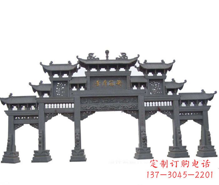贵州产品名称仿古牌坊石雕